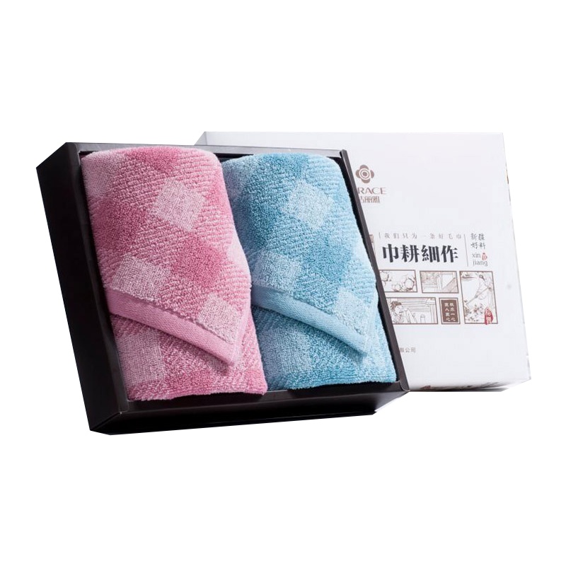 洁丽雅 格调生活-3 DX0674 2条面巾1条方巾棉桃礼盒 颜色随机(单位:盒)