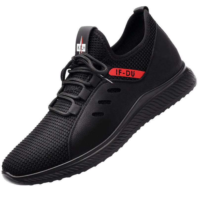 强人3515男鞋轻便透气飞织网面跑步鞋男士鞋子休闲鞋男跑鞋