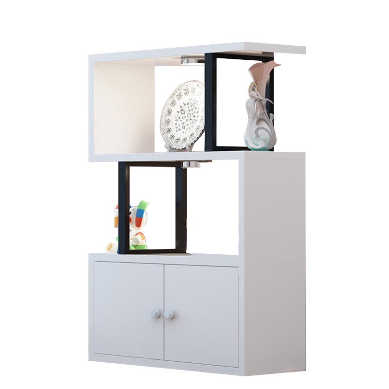 [藏书阁]书架落地多层置物架客厅陈列储物架办公室隔断组合货架铁艺展示架