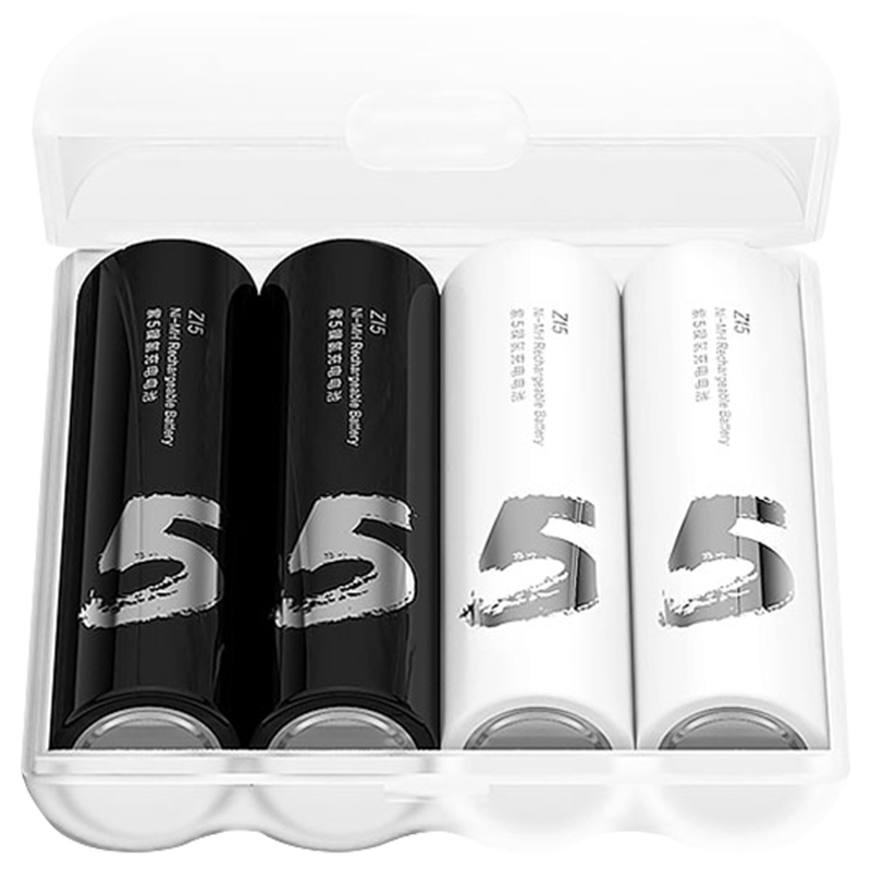 ZMI紫米5号充电电池4节1800mAh镍氢手机电池1.2V适用于小米鼠标儿童玩具电池游戏手柄