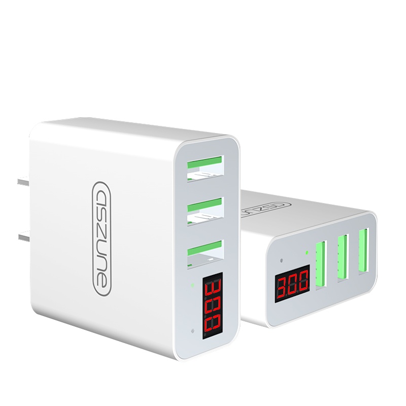 邻家-数字显示屏2.2A双孔充电头-黑色手机充电器数字屏显示 监控设备 稳定电流 充电看得见 快充不发烫不伤机(1个)