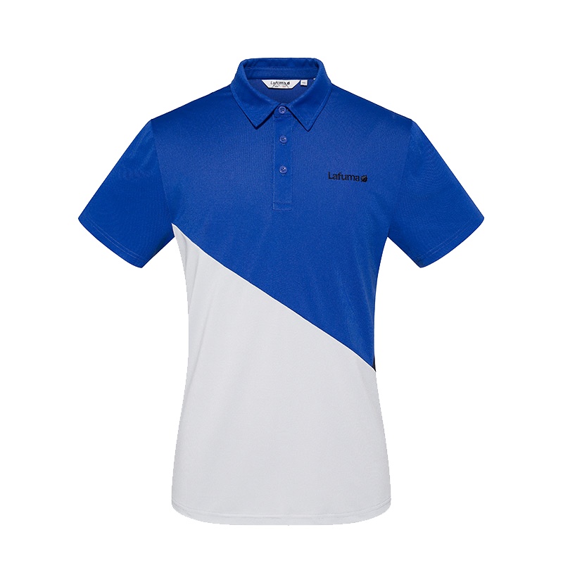 乐飞叶（LAFUMA）运动户外男士翻领POLO拼接短袖T恤LMTS8BS16