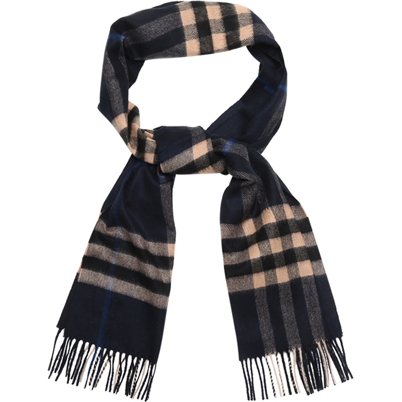 BURBERRY 博柏利 男士女士通用款山羊绒长方形围巾 80223461