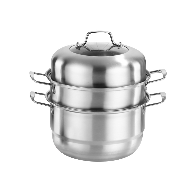 是尚 不锈钢三层蒸锅 双篦蒸锅 双层/三层(28/30/32cm)
