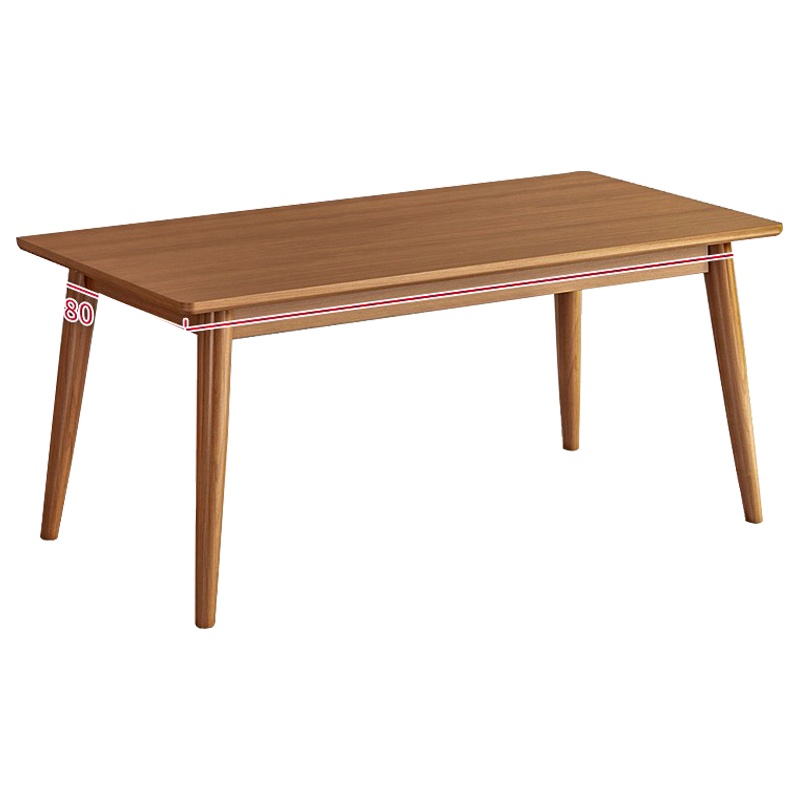 三圣 餐桌实木餐桌椅组合北欧日式小户型饭桌现代简约长方形餐桌子橡胶木餐厅家具一桌四椅