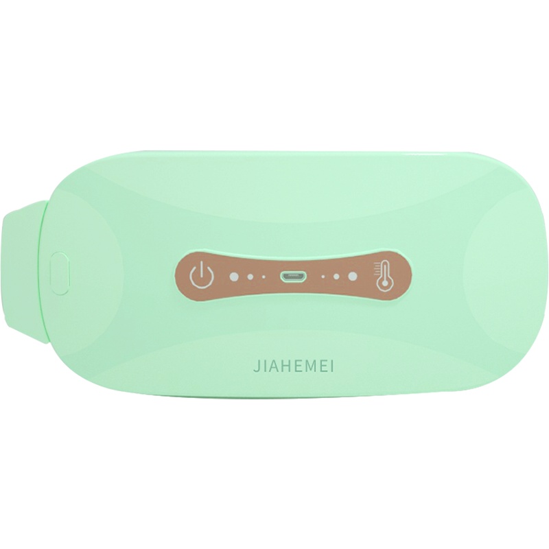 佳禾美暖宫护腰电加热保暖护腰带腹部按摩器女大姨妈痛肚子疼月经期神器礼物防寒宫寒发热痛经 直充款-绿色(配10个艾草包)