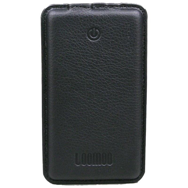 乐默 真皮充电宝10000mAh移动电源 苹果安卓通用快充充电宝 黑色