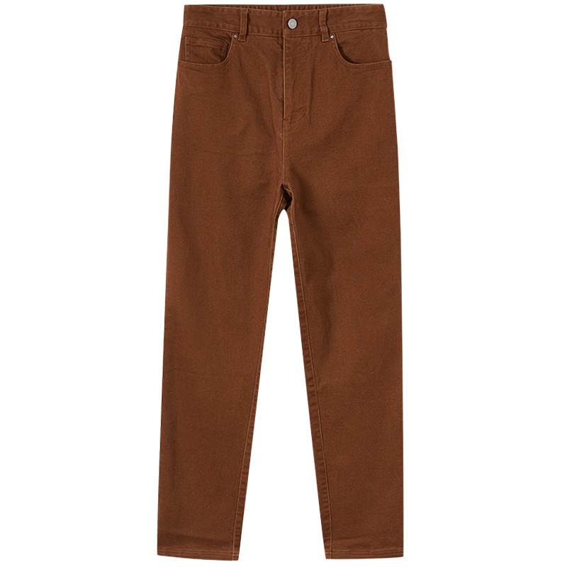 [1件5折价:60]美特斯邦威休闲长裤女宽松百搭新款冬季简约磨毛直筒锥形裤女