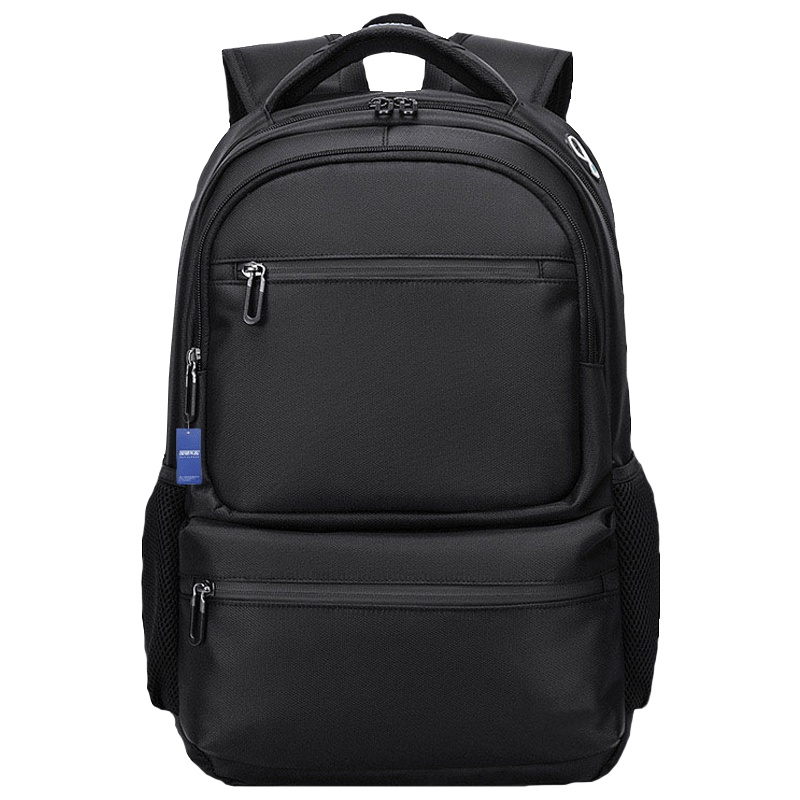 安居先森休闲双肩包户外背包通用书包091231黑色