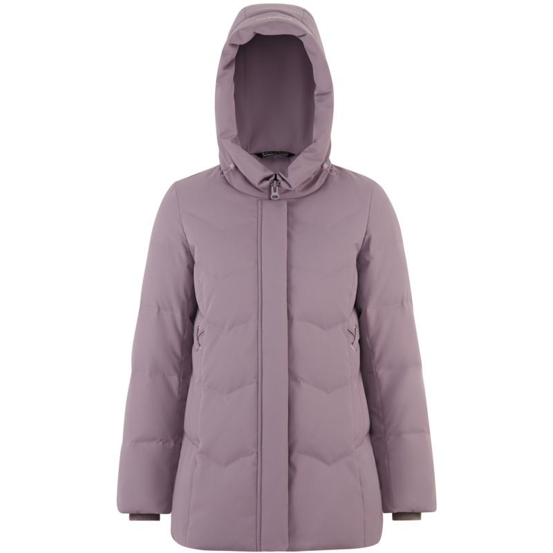 波司登2021年女士经典实用百搭修身X版型肌理面料防风保暖羽绒服