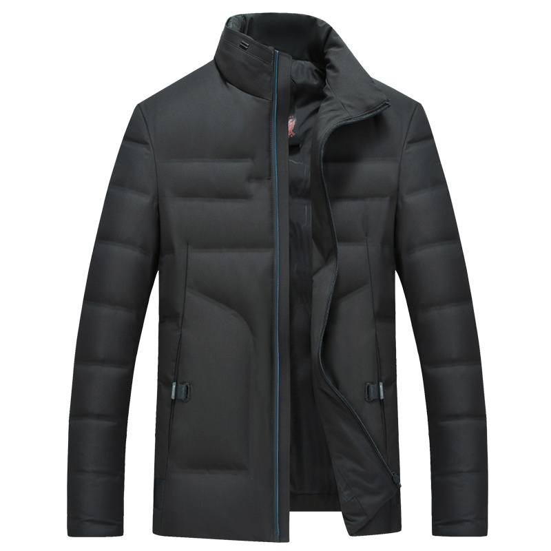 雪中飞羽绒服男士冬季新款潮流修身百搭外套短款加厚时尚休闲帅气男装