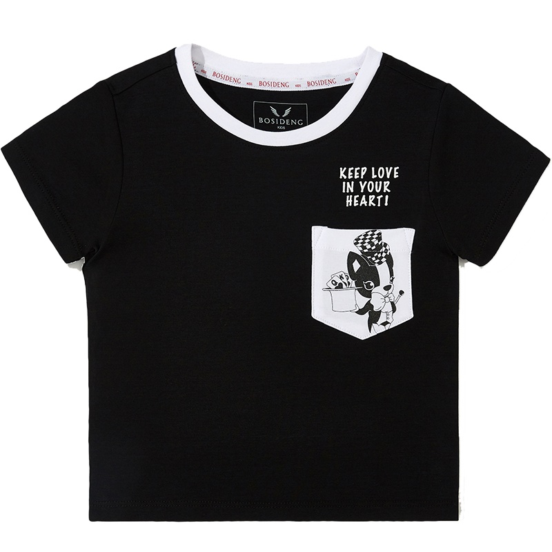 波司登童装短袖T恤夏季儿童卡通印花运动短袖T恤_204