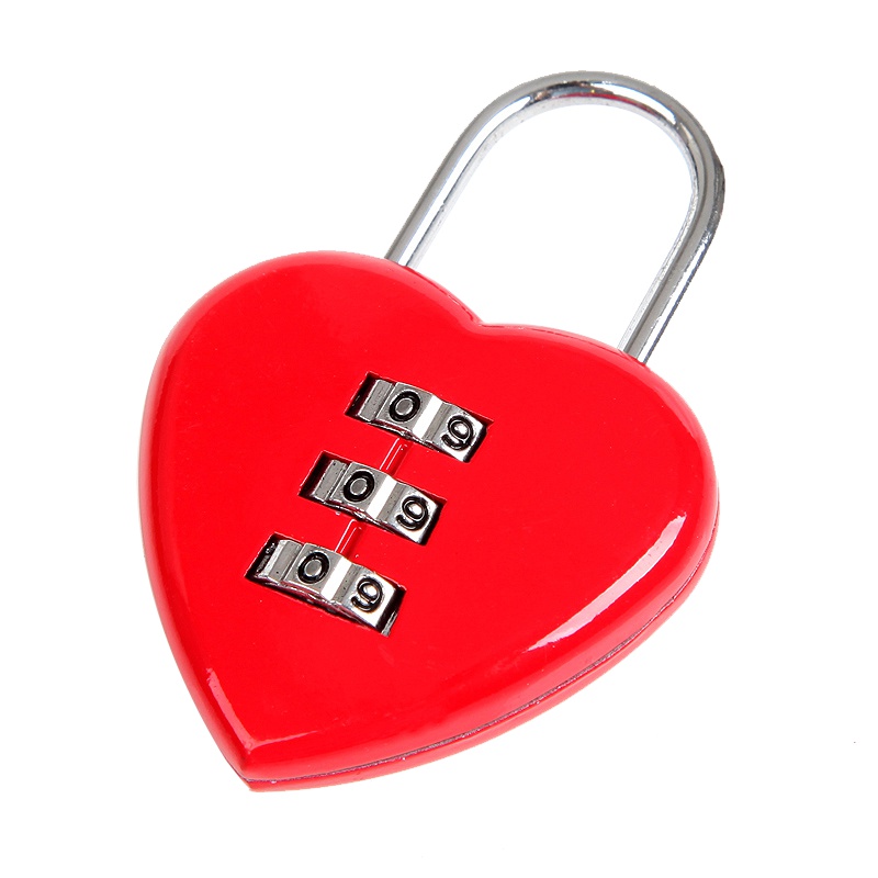 赛拓(SANTO) 0405 3码心形 密码锁 小锁 旅行包旅行箱锁(颜色随机)锁具