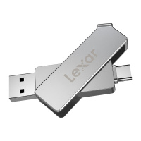 [免邮]雷克沙(Lexar)D30C 256G U盘 双接口USB 3.1Type-C安卓手机电脑两用 读150MB/s