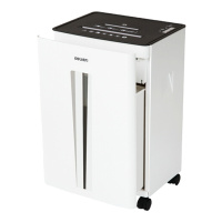 得力超静音碎纸机(白色/370*280*590mm/50L/20张)9918