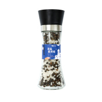 昔日印象海盐黑胡椒粒研磨器黑胡椒方便面粉牛排调料胡椒碎混合调味料178g