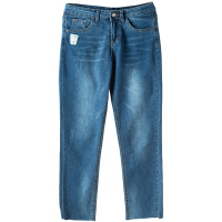 芊艺春秋显瘦直筒牛仔裤女2019新款韩版ins超火的九分裤百搭裤子50287