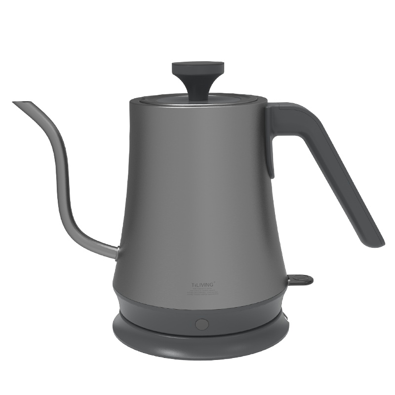 TiLIVING钛合金电热水壶细长嘴家用小型烧水壶自动断电泡茶壶咖啡壶1L