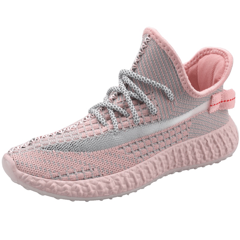 狄恩纪女鞋2019新款网面鞋超火网红女款鞋满天星反光运动鞋子