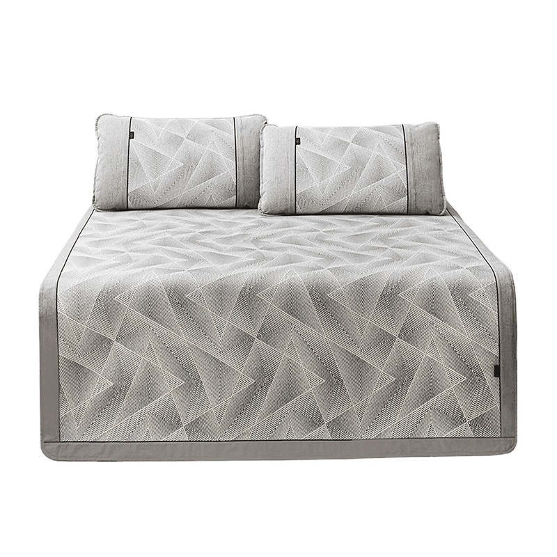 老席匠冰丝凉席可折叠通用式三件套凉感冰丝席