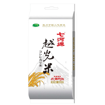 七河源 越光米500g*3寿司米2024年当季新米 东北大米