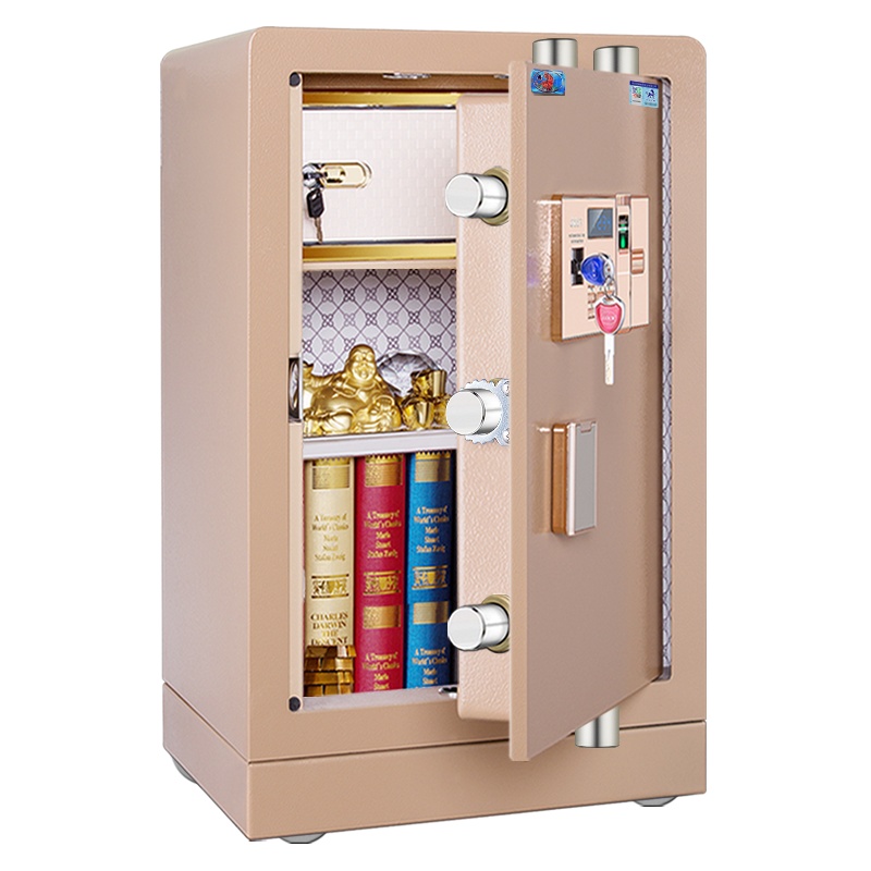 虎牌保险箱家用保险柜办公 72厘米高双保险全钢保管柜 BGDB-I-66ZW电子密码指纹保管箱 北京广州深圳