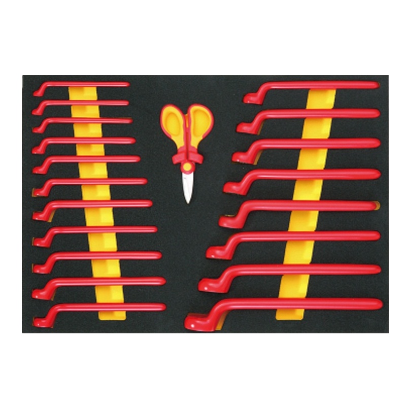 [卡尔]20件VDE绝缘梅花扳 手工具托