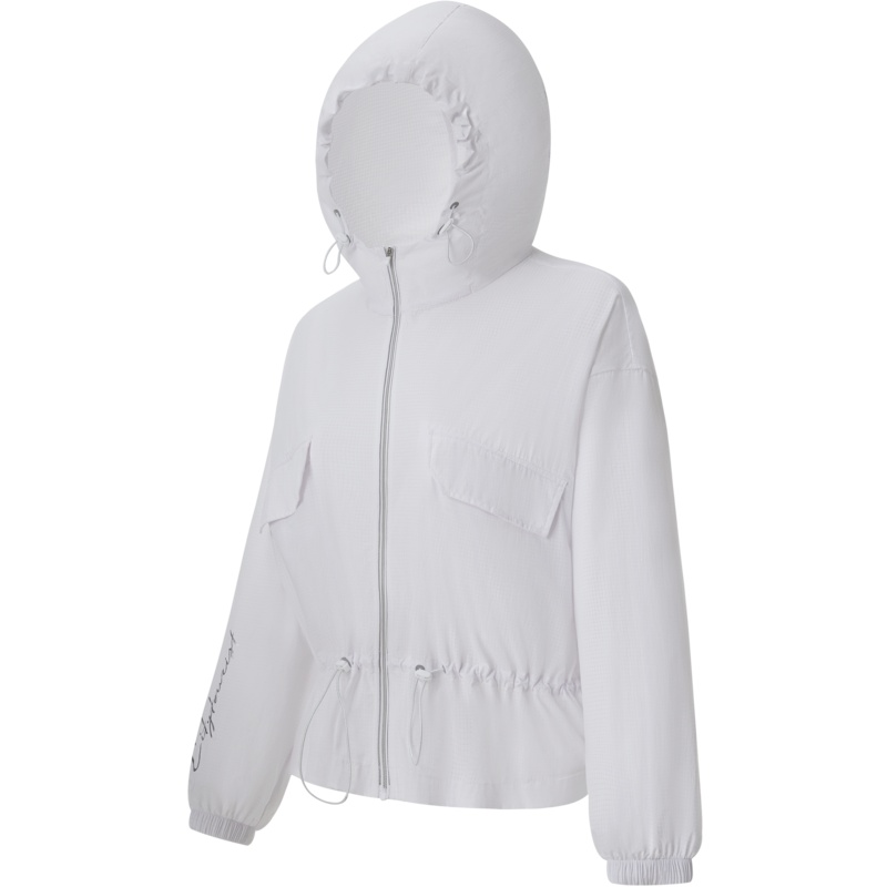 波司登2021新款女抽绳收腰设计感纯色透气轻便运动外套B10525412