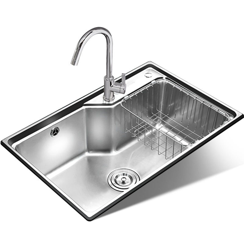 JOMOO九牧 304不锈钢厨房水槽套餐 大单槽洗菜盆洗碗池02113