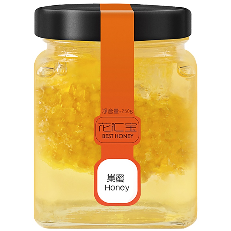 花汇宝 巢蜜 自然成熟 甜而不腻 250g一瓶装