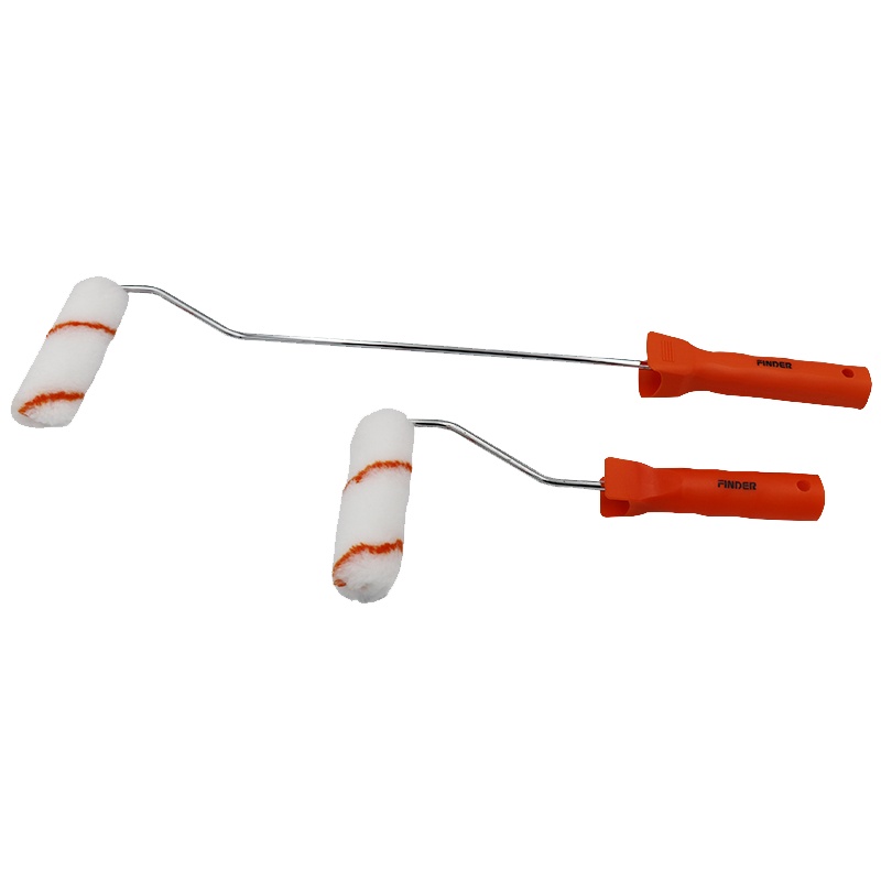 冰禹 BY-133 滚筒刷 4寸短柄 长柄滚漆刷 涤纶油漆滚筒 4寸短柄滚筒刷 2个