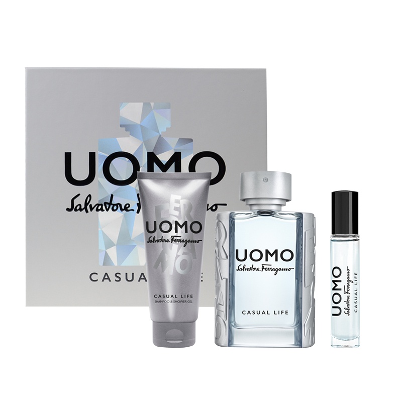 菲拉格慕(Ferragamo)峰逸男士淡香水臻享礼盒100ml+100ml+10ml