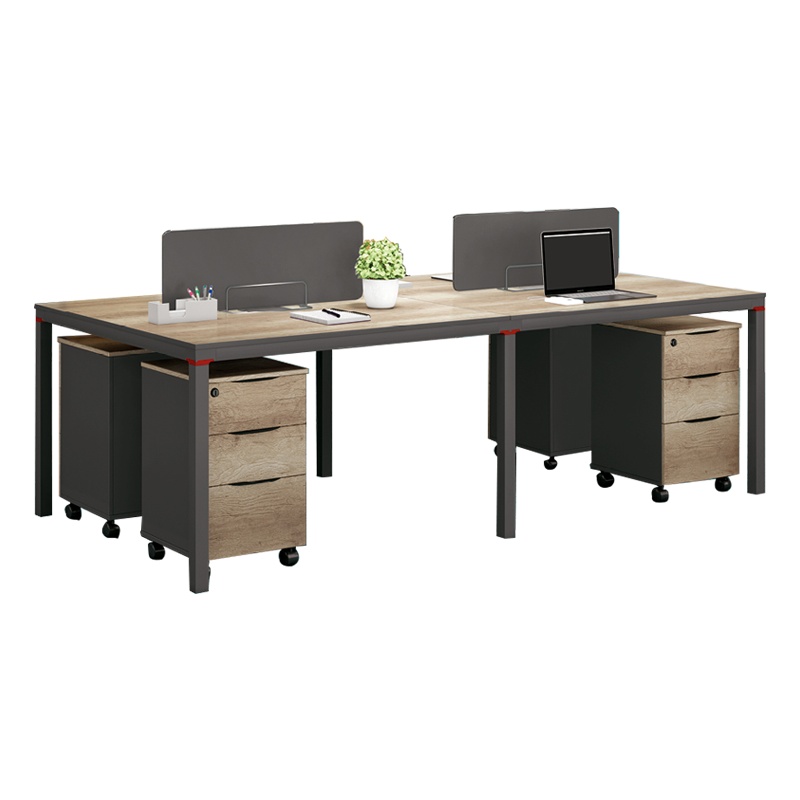 钜晟 办公桌板式2.4米四人位职员桌JS-B2417