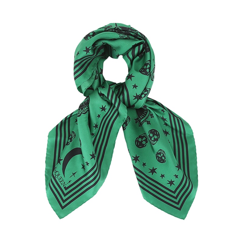 亚历山大·麦昆 ALEXANDER MCQUEEN 女士 桑蚕丝围巾丝巾方巾665606 3001Q