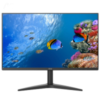 AOC显示器23.8英寸全高清 VA广视角 爱眼不闪屏 75HZ游戏电脑显示屏幕 24B1XHM