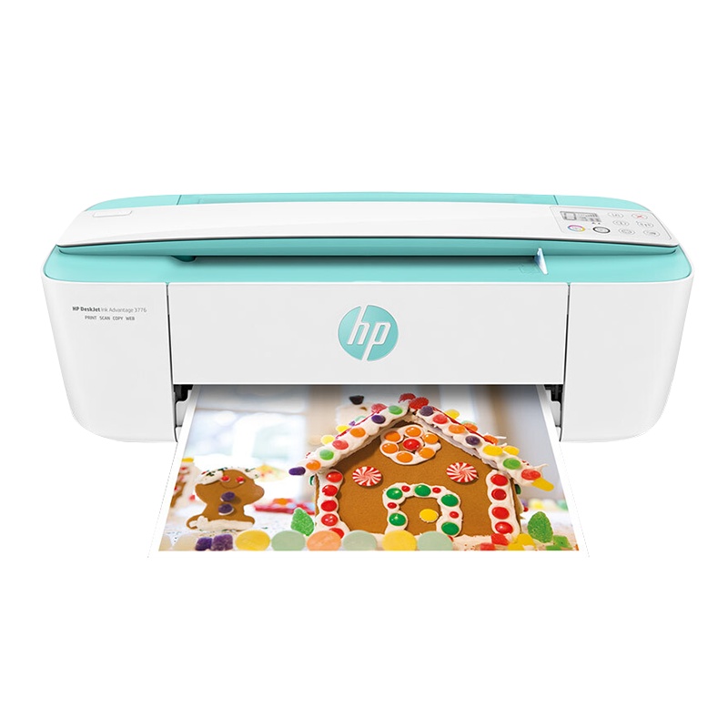 惠普(HP)DeskJet 3776 3777 惠普小Q 惠省无线系列彩色喷墨一体机 学生作业 办公资料打印复印扫描