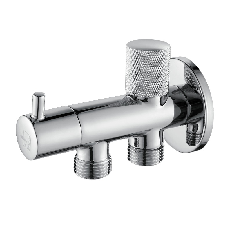 潜水艇全铜冷热通用三通角阀 陶瓷芯马桶热水器龙头卫浴F402