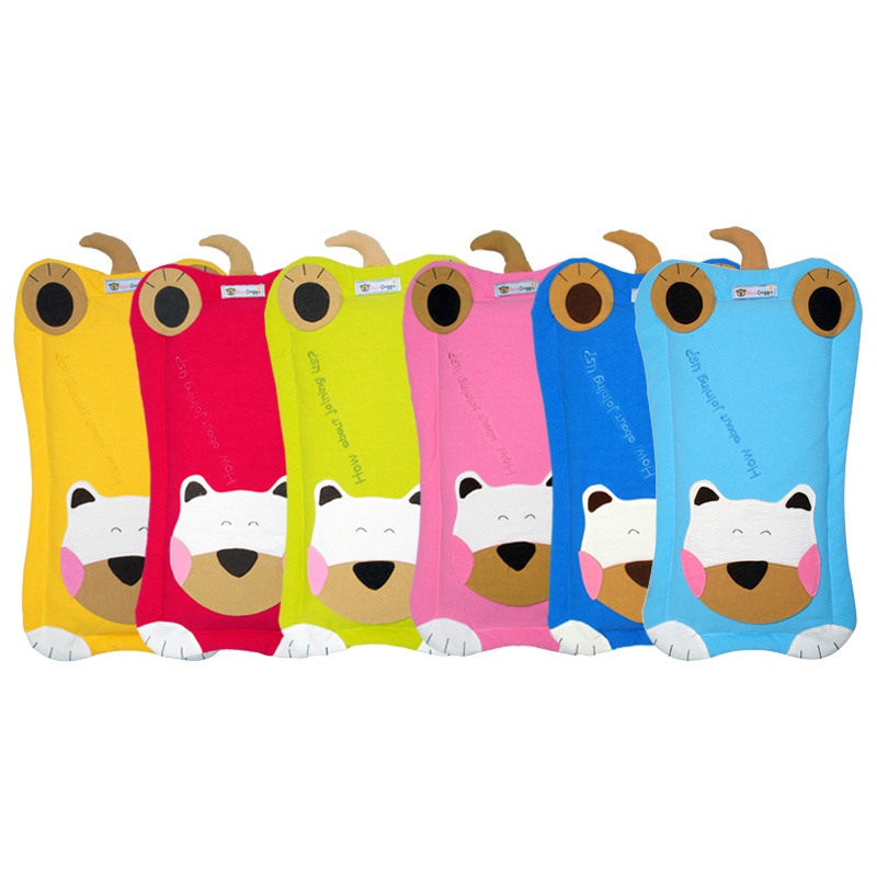 双漫圆脸猫婴儿枕头荞麦宝宝枕卡通防偏头定型枕0-3岁棉