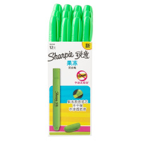 Sharpie 锐意荧光笔果冻绿色12支纸盒装