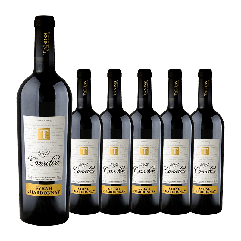 法国原瓶进口泰妮丝赫兰特红葡萄酒 Tanins - Syrah/Chardonnay 整箱装750ml*6