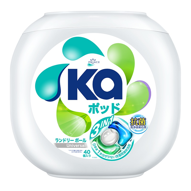 王子菁华 3合1洗衣神珠三色洗衣凝珠（通用）16g*40粒 日本进口威露士出品