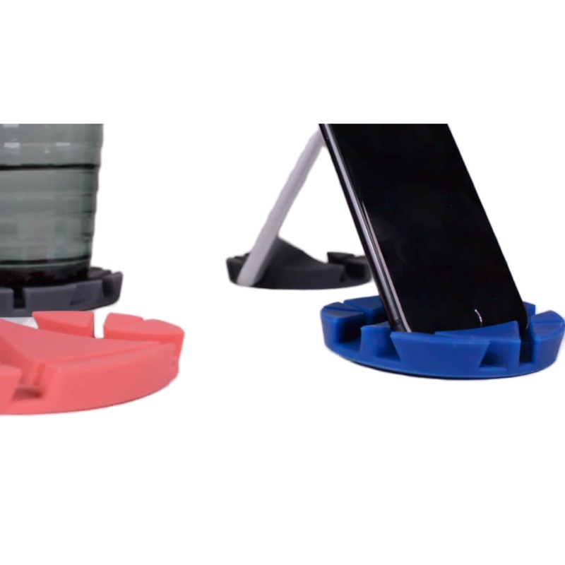 火豹汽车车载手机支架创意多功能杯架车内用仪表台支撑导航架防滑垫 一只装[黑色]手机座