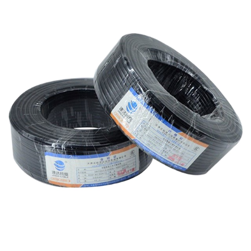 Aibik天津津达RVV护套线2芯电源线1.5平方软护套电线 RVV2*1.5 国标 100米/箱 颜色随机