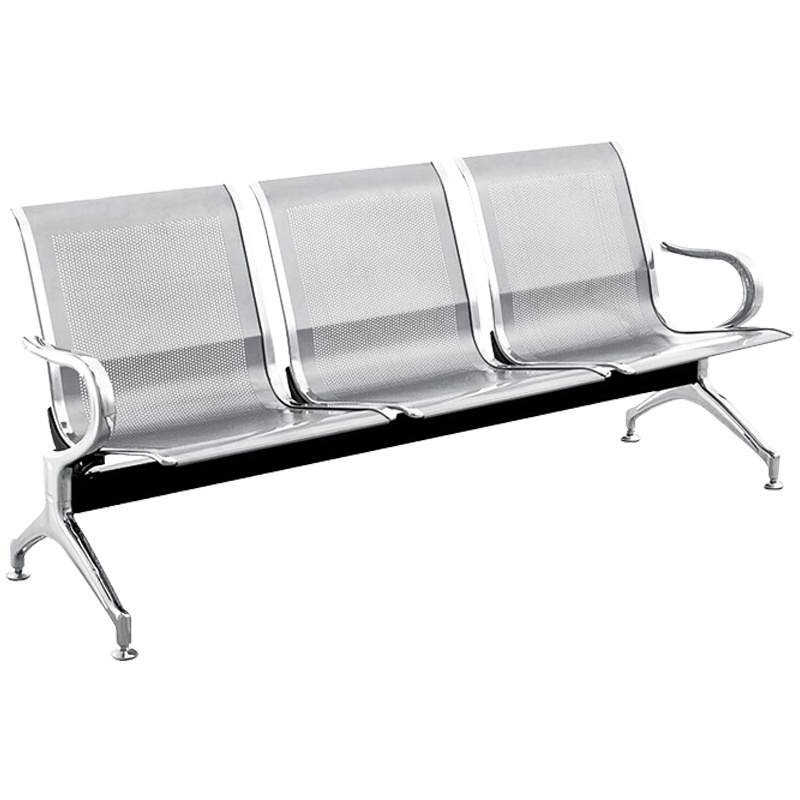鑫虎威 办公家具钢制连排椅银行医院候诊椅公共排椅机场椅商场休息椅等候椅休闲五人位