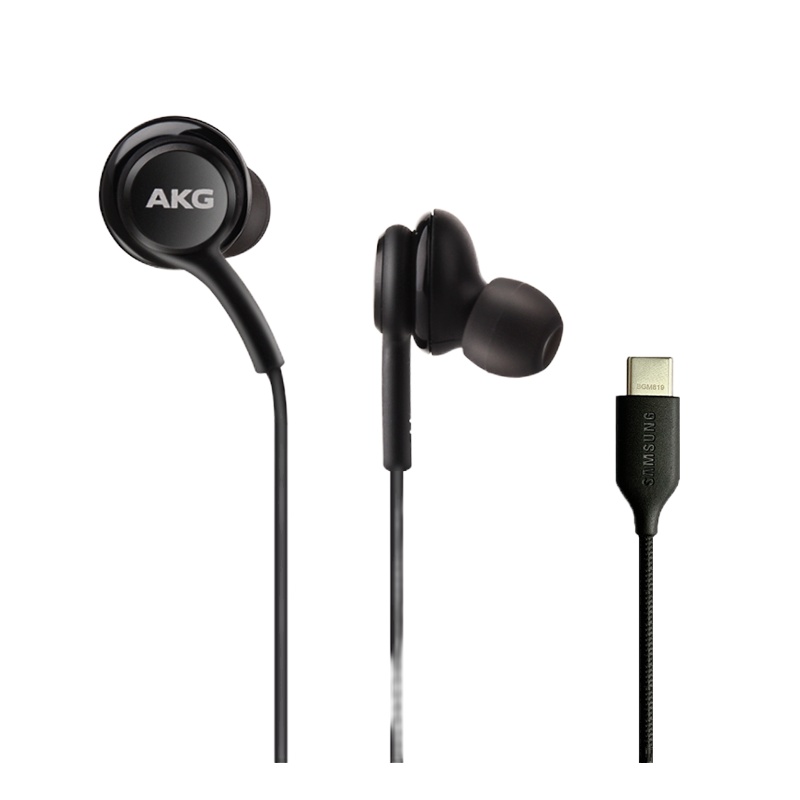 三星AKG原装线控耳机type-c接口入耳式重低音耳机 note20 S21/20 fold3 filp3原装耳机 黑色