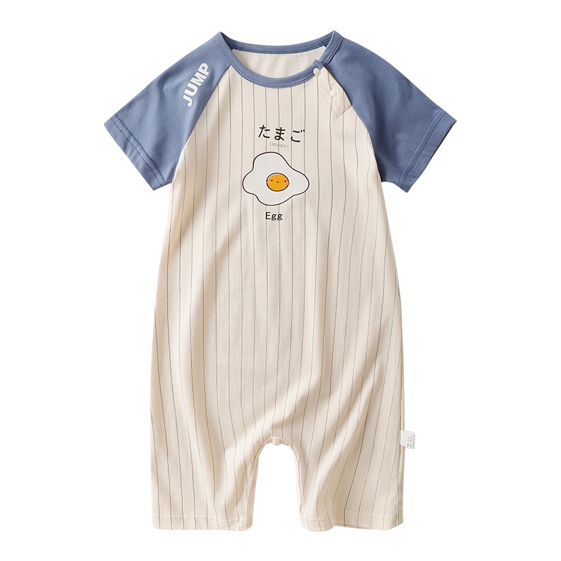 精典泰迪儿童短袖连体衣夏季薄款男童睡衣防凉空调服