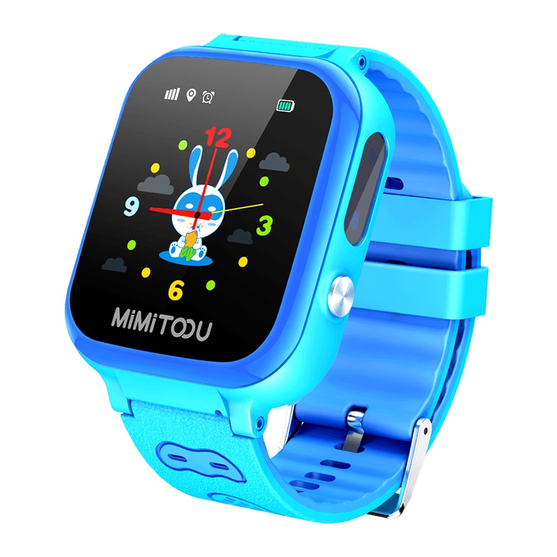 咪咪兔(MIMITOOU)儿童电话手表学生智能防水多功能多重定位手机男女孩触屏初中小学生可插卡运动手环拍照G51-B蓝色