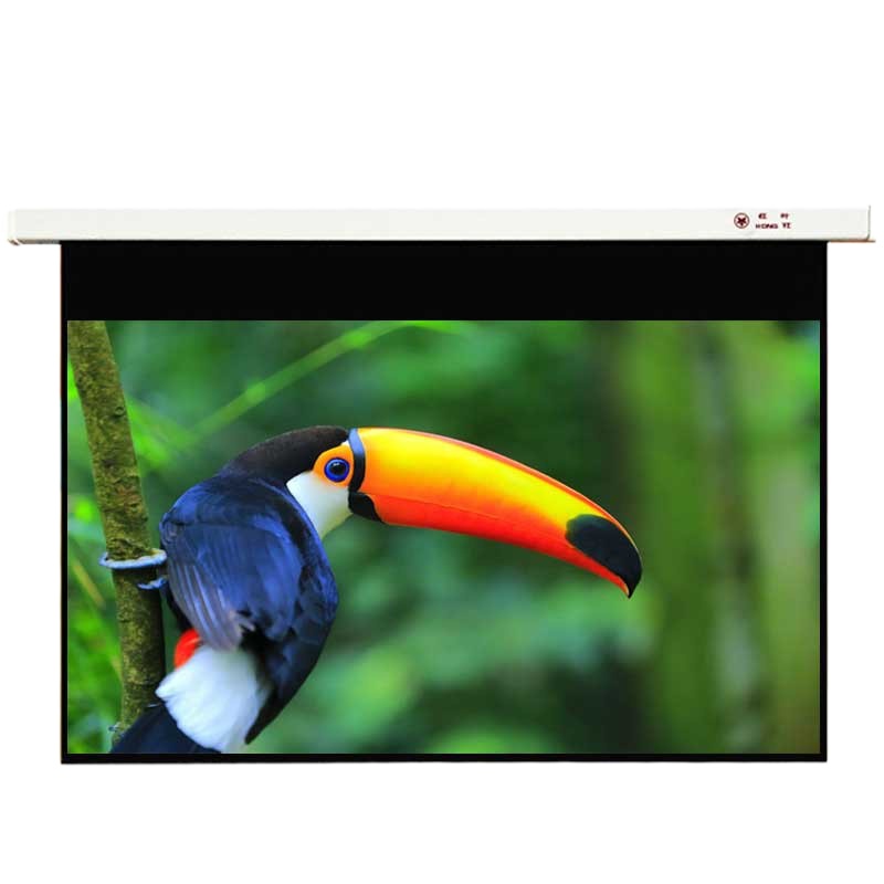 红叶150 寸16：10电动玻珠幕布