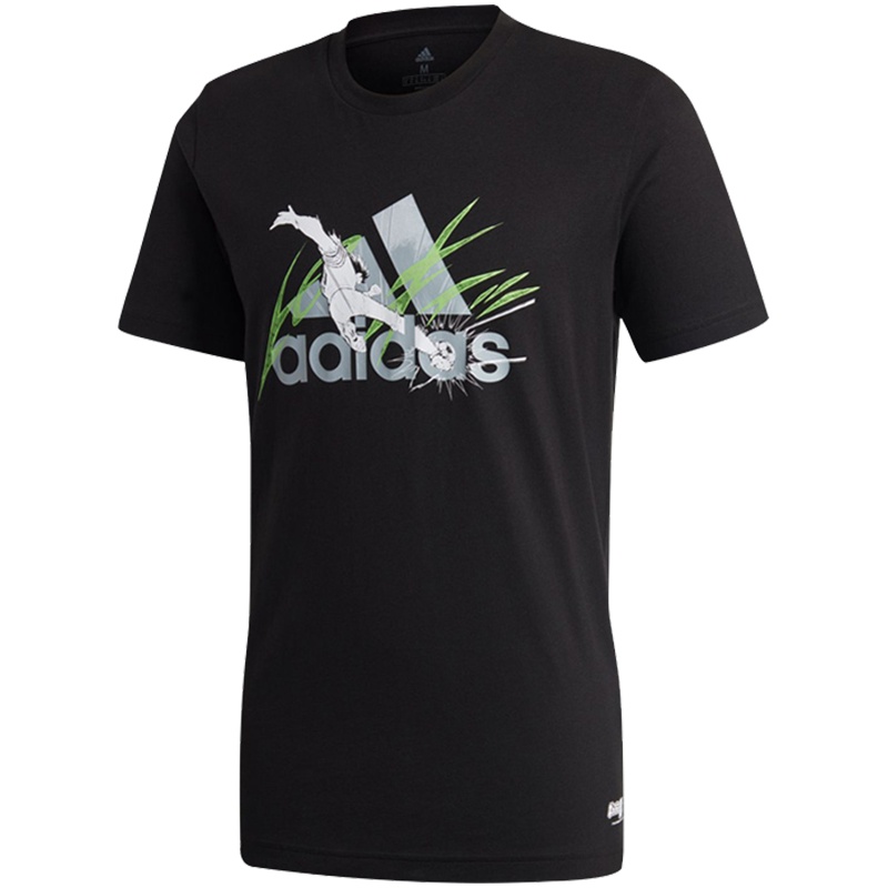 阿迪达斯男服短袖T恤CAPTSUBA足球小将休闲运动服FQ7636