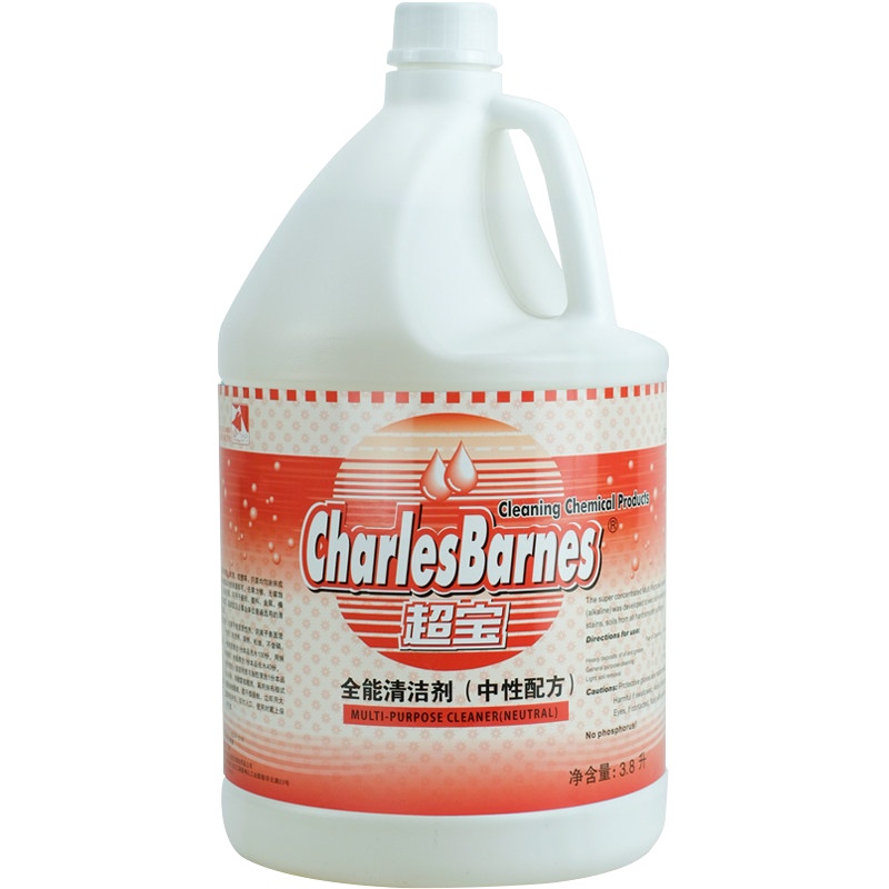 清洁剂全能碱性配方地板瓷砖家用酒店大堂物业餐厅清洗液强力去污清洁水3.8L中性